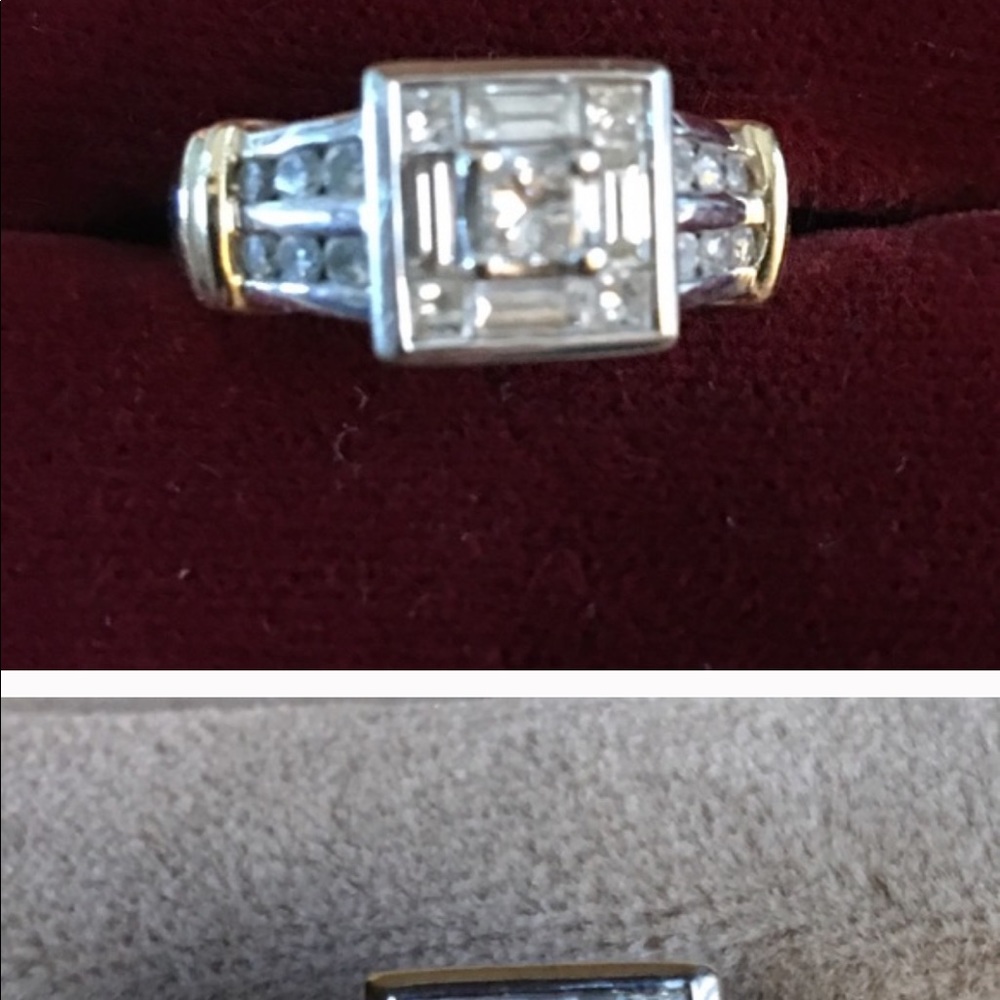 WHITE AND YELLOW GOLD DISMOND RING💍💍💍 - Picture 3 of 4